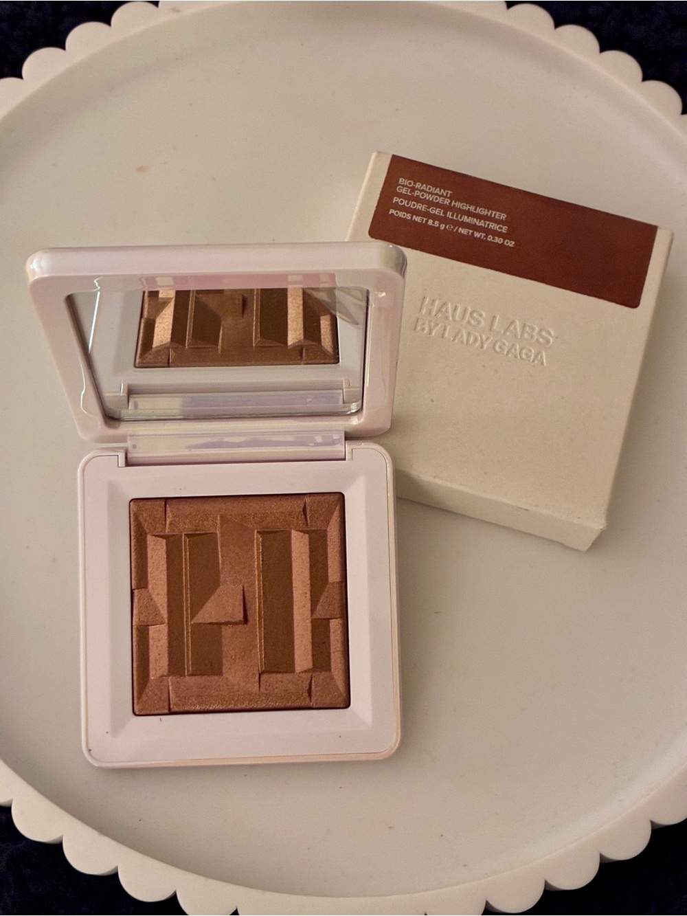 Haus Labs Bio Radiant Gel Powder Highlighter-Bronzite NIB